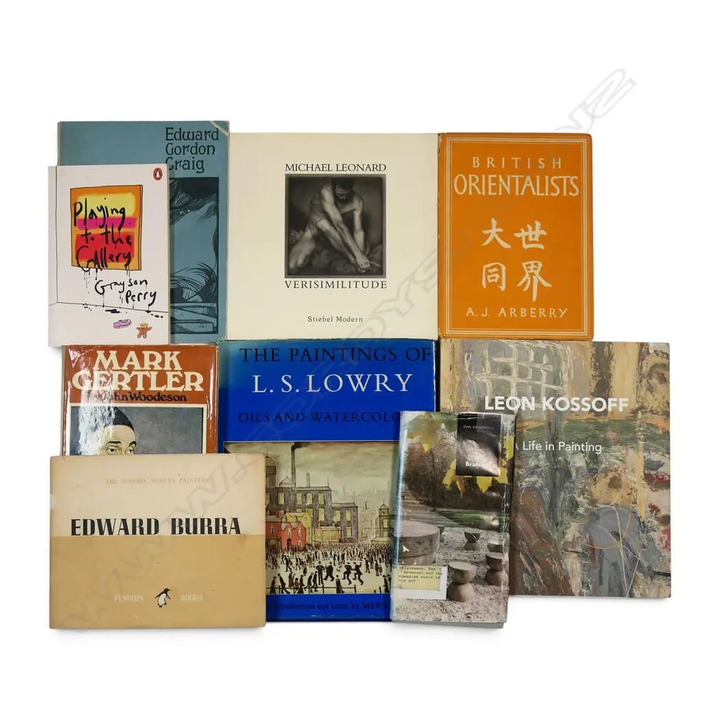 NINE PUBLICATIONS OF BRITISH PAINTING - LOWRY Image 1++